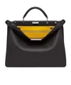 Fendi Medium Peekaboo Iseeu Logo Shoulder Bag In Black