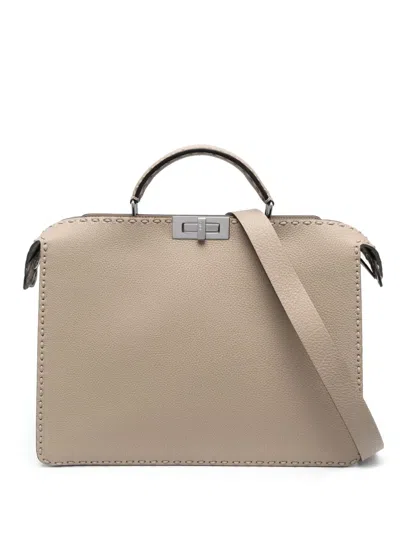 Fendi Medium Peekaboo Iseeu Tote Bag In Neutrals