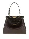 Fendi Medium Soft Shoulder Bag With Top Handle In Brown