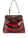 Fendi Medium Peekaboo Soft Shoulder Bag In Blue