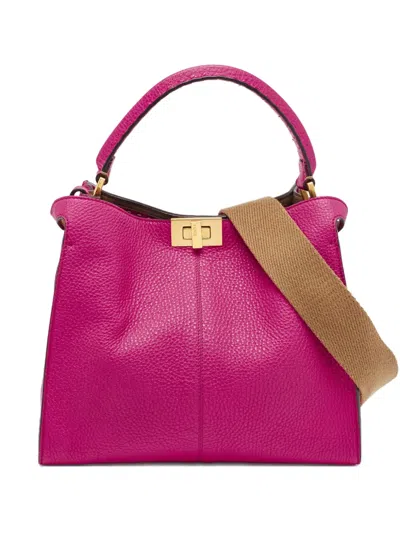 Pre-owned Fendi Medium Peekaboo X-lite Tote Bag