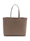 Fendi Borsa Shopper Roll Media Con Macro Impunture In Nude & Neutrals