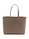Fendi Borsa Shopper Roll Media Con Macro Impunture In Brown