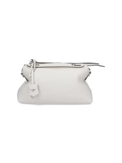 Fendi Medium Shoulder Bag By The Way Selleria In White