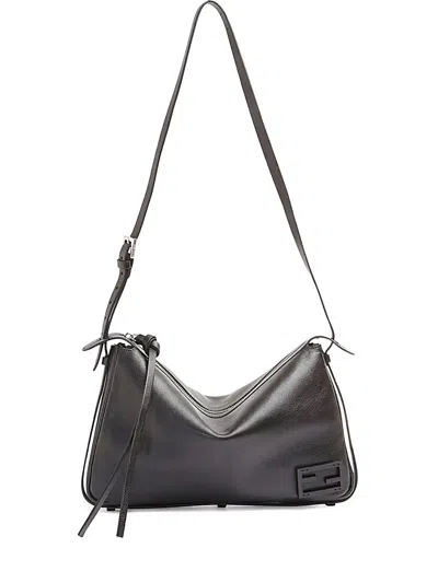 Fendi Medium Simply Shoulder Bag In Black