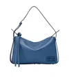 Fendi Blue Leather Bag In Blue