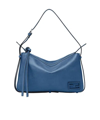 Fendi Blue Leather Bag