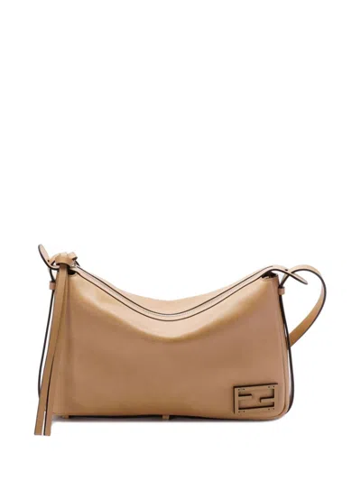 Fendi Simply  Medium Bag In Miele Dark Puvibr