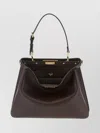 Fendi Medium Soft Shoulder Bag With Top Handle In Brown