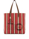 Fendi Medium Striped Postage-stamp Tote Bag