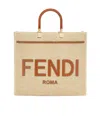 Fendi Sunshine Small Shopper Bag In Nude