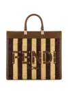 Fendi Medium Sunshine Tote Bag In Brown