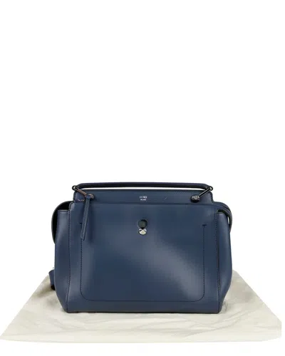 Fendi Medium Tote Shoulder Bag (authentic Pre-loved) In Blue