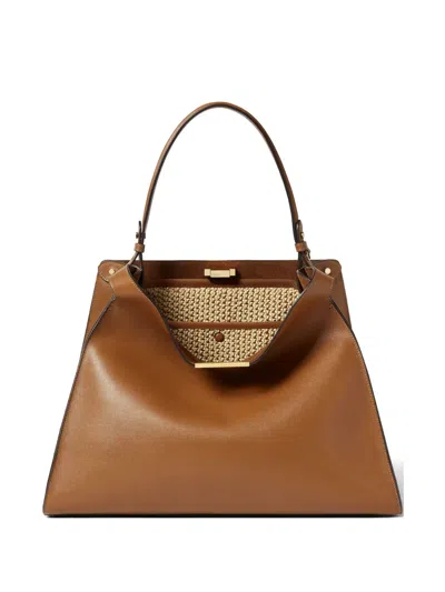 Fendi Way Medium Sellier Brown Leather Bag