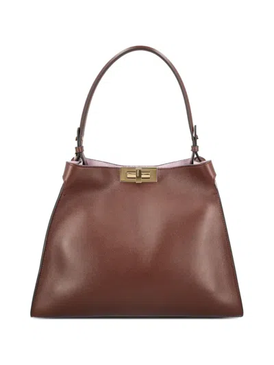 Fendi Medium Way Tote Bag In Brown