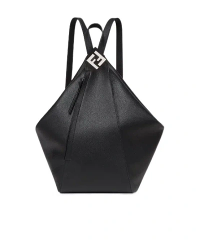 Fendi Melon Large Backpack In Black