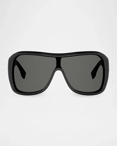 Fendi Men & Apos;s Screen Shield Sunglasses In Black