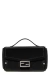 Fendi Baguette Soft Trunk Crossbody Bags Black