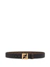 Fendi Cintura Reversibile Ff In Multicolour