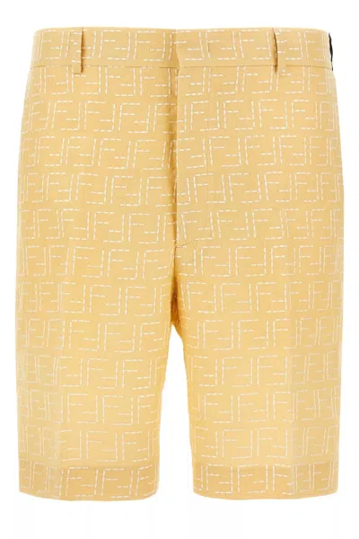 FENDI FENDI MEN BERMUDA JACQUARD FF