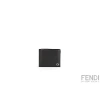 Fendi Black Squared Ff Bi-fold Wallet In Black