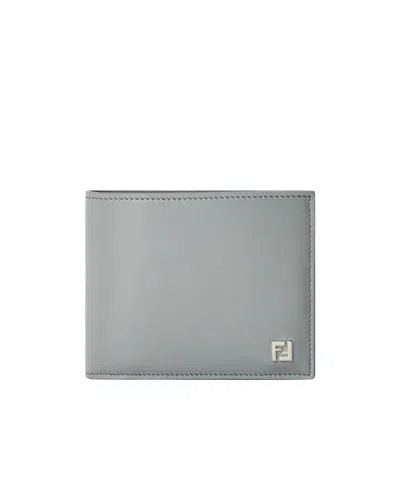 Fendi Men's Billfold Wallet In Gray