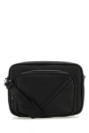 Fendi Men Black Leather Camera Case Duo  Crossbody Bag In Black