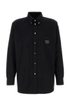 Fendi Classic Oxford Shirt For Modern Men In Black