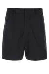 Fendi Elasticated-waist Side-slit Shorts In Black