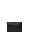 Fendi Men's Black Shadow Diagonal Pouch Handbag For Ss24 In Black