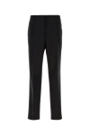 Fendi Cotton And Hemp Blend Trousers. In Black