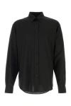 Fendi Wool Shirt Long Sleeves In Black