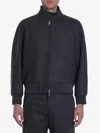 Fendi Felted Bomber Jacket In Peltro