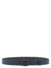 Fendi Reversible Metal-buckle Belt In Blue