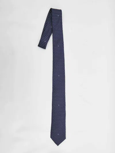 FENDI FENDI MEN BLUE SILK TIE