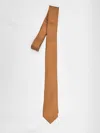 Fendi Polka Dot Jacquard Silk Tie In Brown