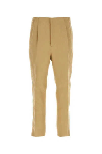 FENDI FENDI MEN CAMEL PAPER PANT