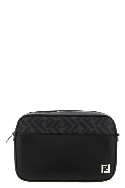 Fendi Adjustable Detachable Shoulder Strap Camera Case In Black