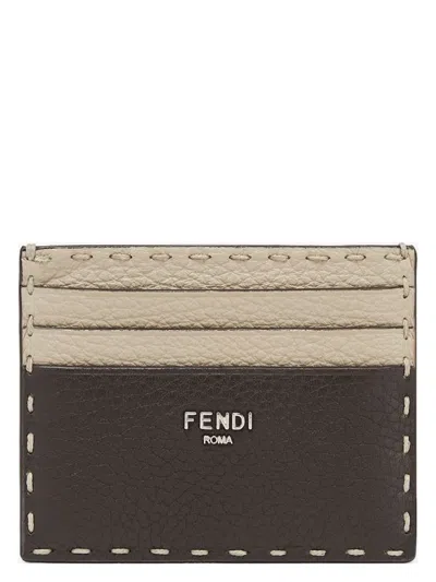 Fendi Men's Card Case In Ebalattbg