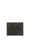 Fendi Card Holder In Brown
