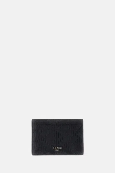 Fendi Men Cardholder In Black