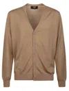 Fendi Men Cardigan In Lana In Brown