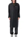 Fendi Single-breasted Cashmere Coat In Peltro Grey