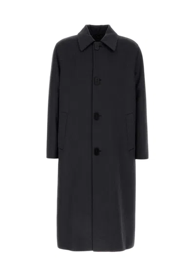 Fendi Men's Charcoal Wool Blend Coat