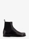 Fendi Ff Squared Nappa Leather Chelsea Boots In Black