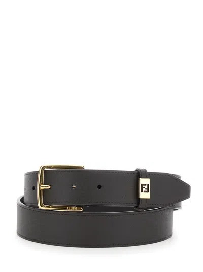 Fendi Men Cintura Basica In Black