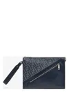Fendi Men's Clutch In Dnmblue