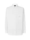 Fendi Embroidered-logo Shirt In White