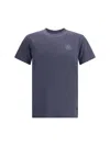 Fendi Cotton T-shirt With Ff Detail In Blue