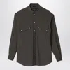 Fendi Dark Green Wool Blouson Men In Green